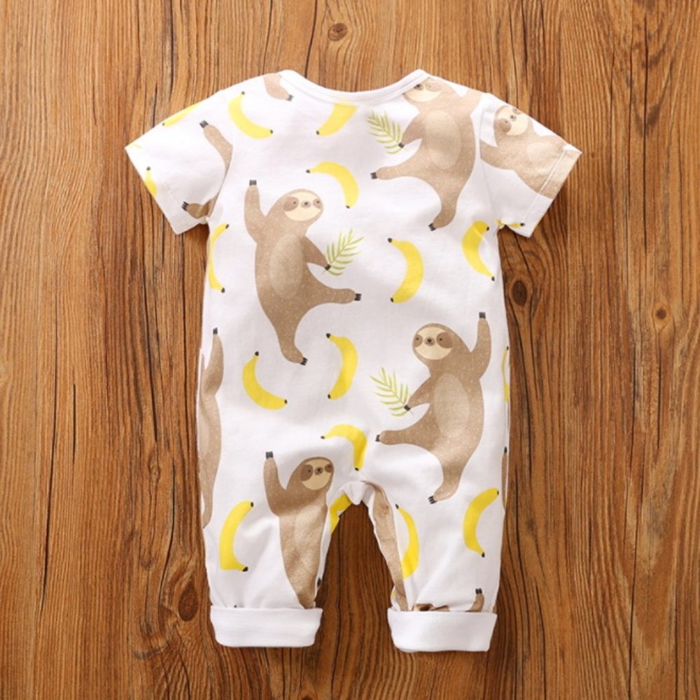 NWT baby onesie outfit sloth funny 100% cotton - Picture 2 of 6